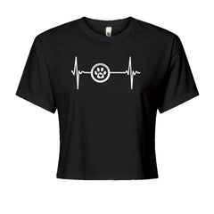 TLC Rescue Heartbeat Cropped T-Shirt Black