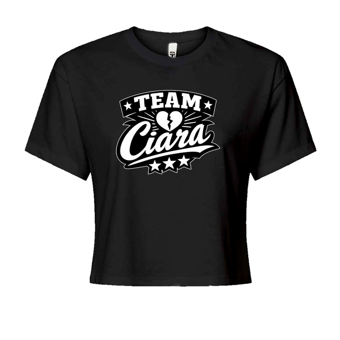 Team Ciara Scamanda Broken Heart Cropped T-Shirt