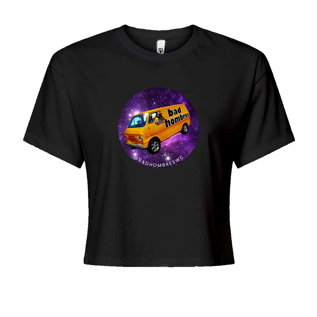 Bad Hombres Space West Chester Band Cropped T-Shirt Black
