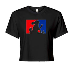 Philly Baseball Phan Cropped T-Shirt Black