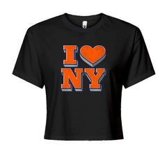 New York City Pride Heart Cropped T-Shirt Black