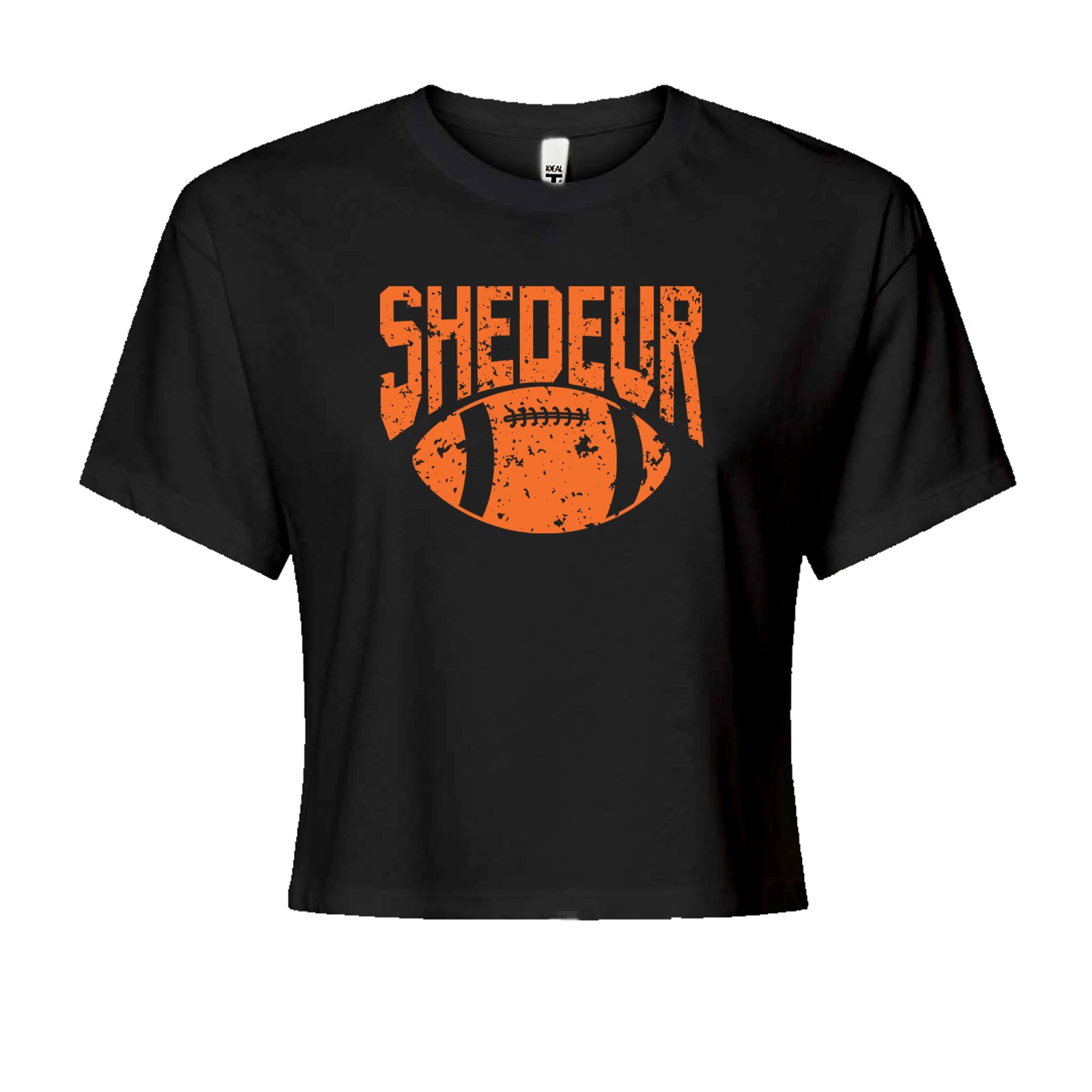 Shedeur Football Cropped T-Shirt Black