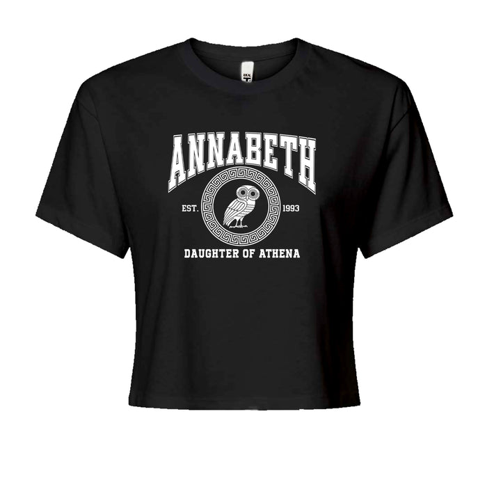 Annabeth Daughter of Athena Owl Wisdom Cropped T-Shirt