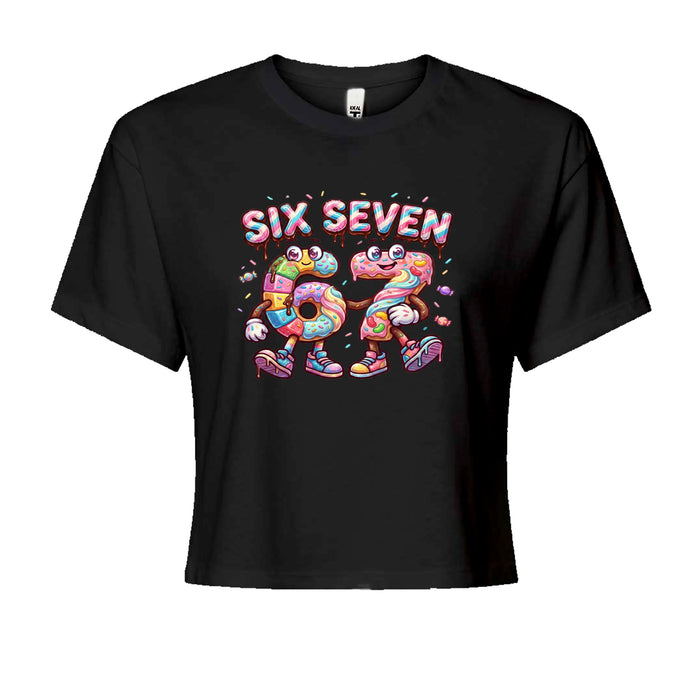 67 Candy Swirl Meme Cropped T-Shirt