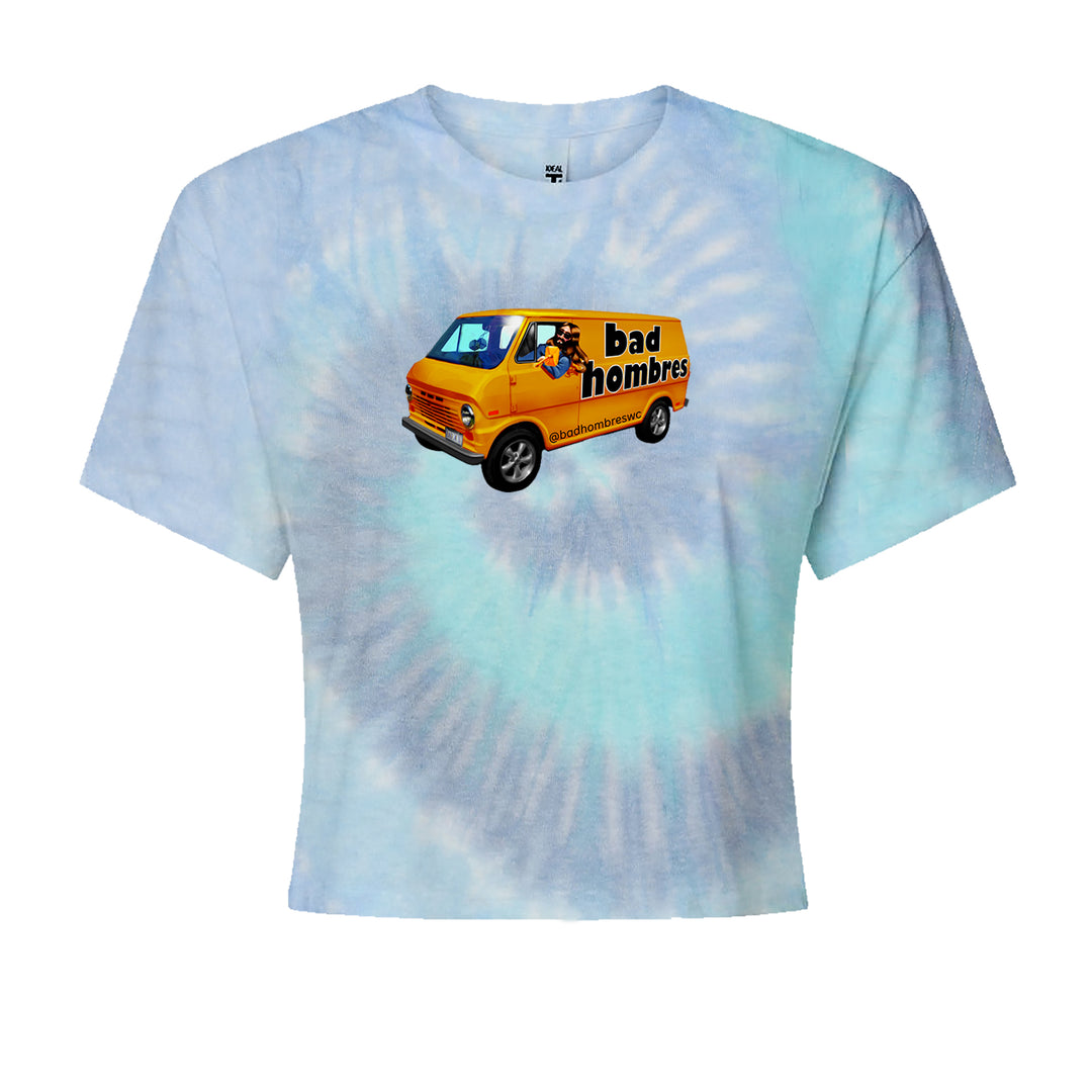 Bad Hombres Van West Chester Band Cropped T-Shirt Blue Clouds