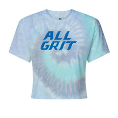 All Grit Detroit Football Cropped T-Shirt Blue Clouds