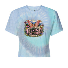 Forever Our Tennessee Butterfly Dolly Cropped T-Shirt Blue Clouds