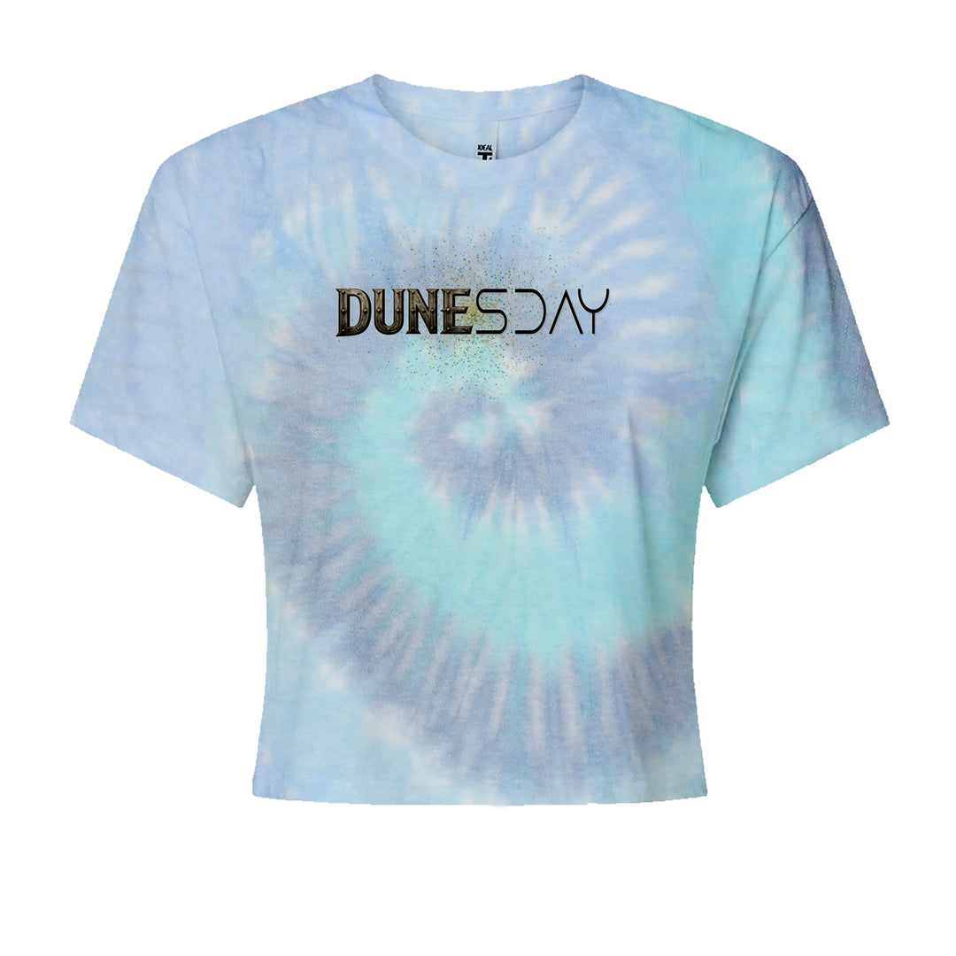 DunesDay Desert Apocolypse Cropped T-Shirt Blue Clouds