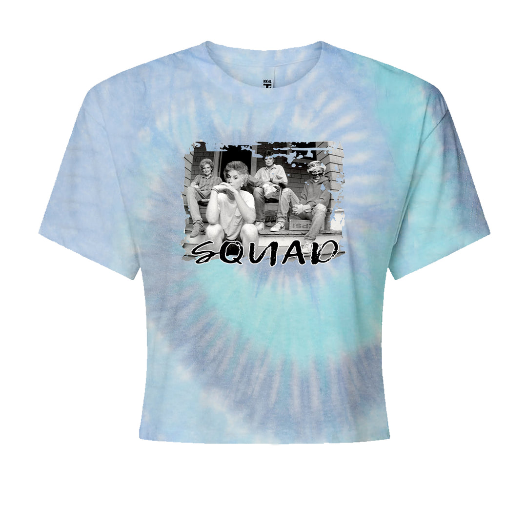 Squad Golden Girls Cropped T-Shirt Blue Clouds
