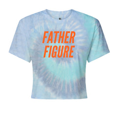 Father Figure Cropped T-Shirt Blue Clouds