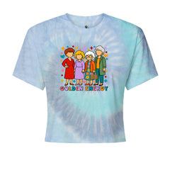 Golden Forever Golden Girls Cropped T-Shirt Blue Clouds