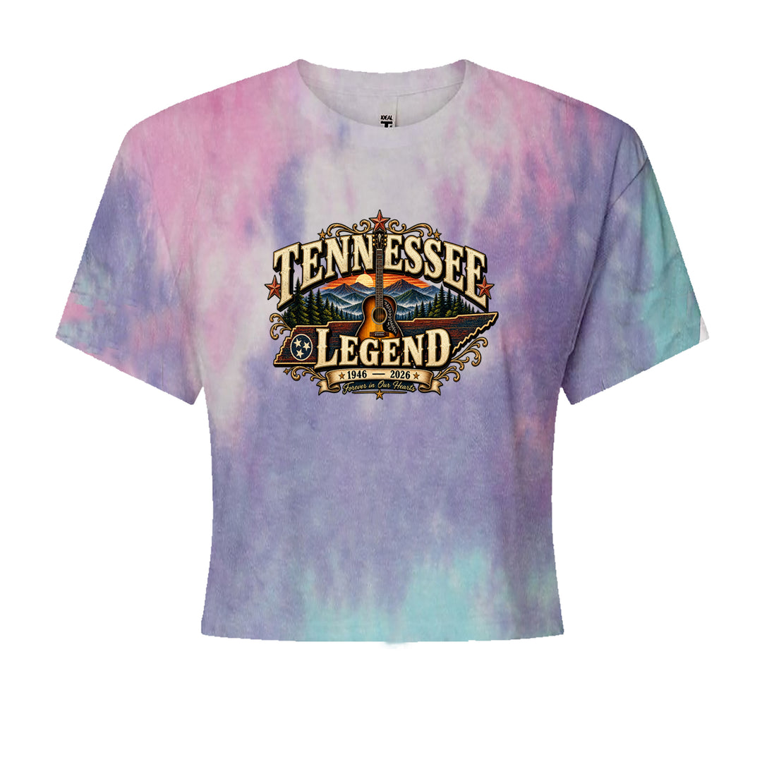 Tennessee Legend Country Music Dolly Cropped T-Shirt Cotton Candy
