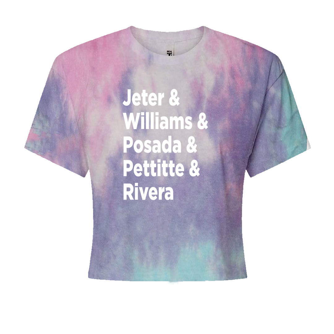 Jeter & Williams & Posada & Pettitte & Rivera Cropped T-Shirt Cotton Candy