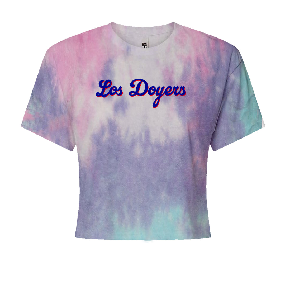 Los Doyers LA Baseball Cropped T-Shirt Cotton Candy