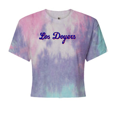 Los Doyers LA Baseball Cropped T-Shirt Cotton Candy