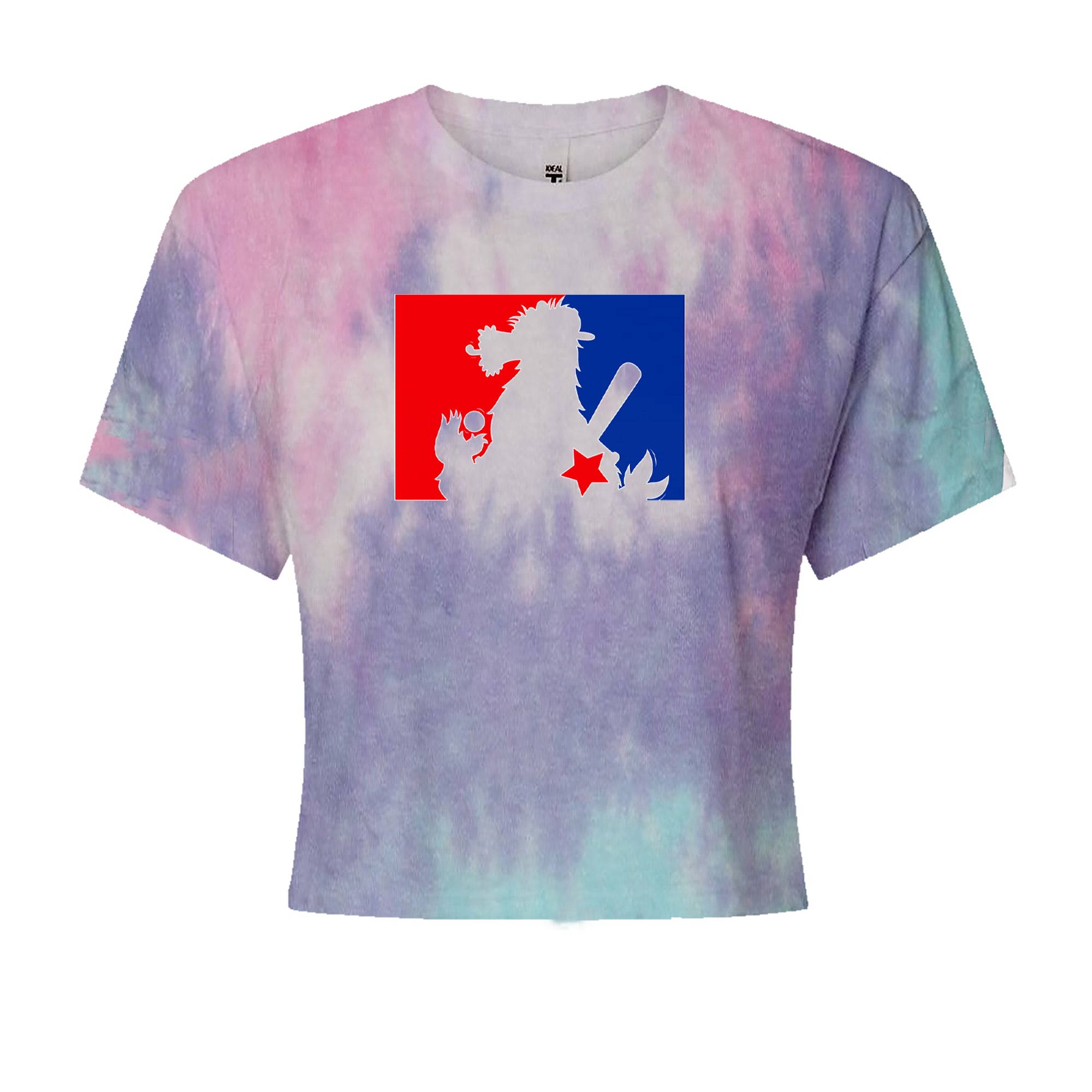 Philly Baseball Phan Cropped T-Shirt Cotton Candy