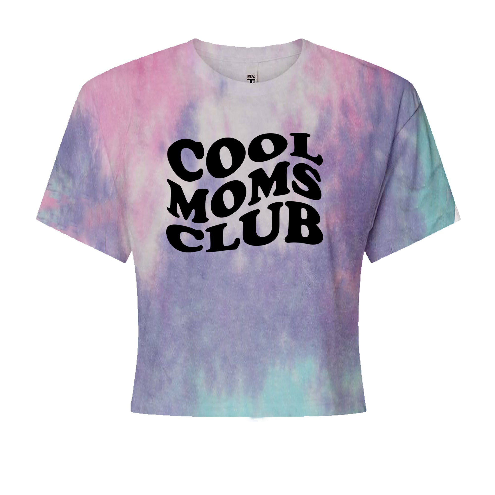 Cool Moms Club Mother Mama Cropped T-Shirt Cotton Candy