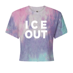Ice Out Protest Cropped T-Shirt Cotton Candy