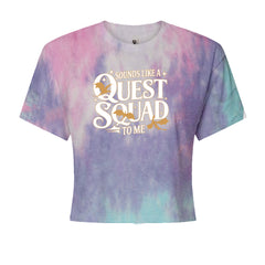 Sounds Like A Quest Squad To Me Empyrean Cropped T-Shirt Cotton Candy