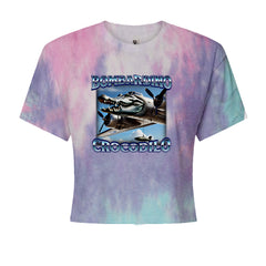 Bombardino Crocodilo Brainrot Cropped T-Shirt Cotton Candy