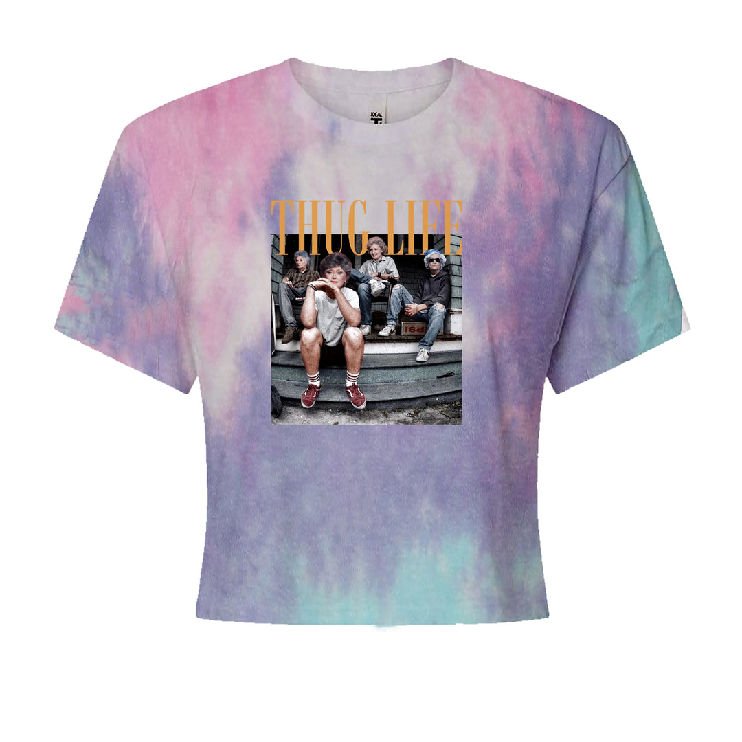 Golden Girls Thug Life Street Cropped T-Shirt Cotton Candy