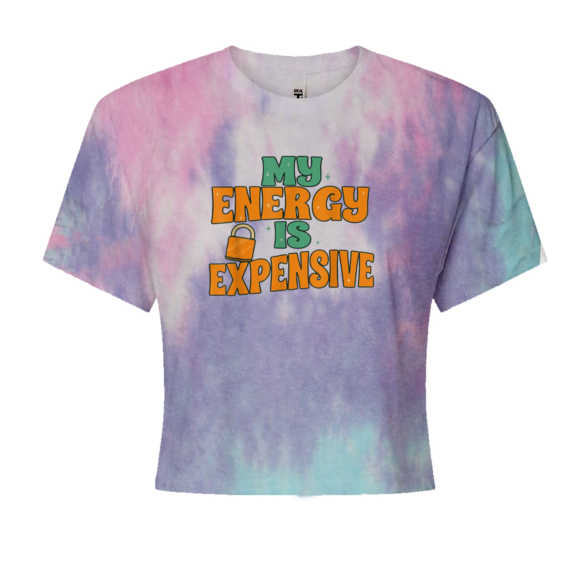 My Energy Is Expensive Self-Care Cropped T-Shirt Cotton Candy