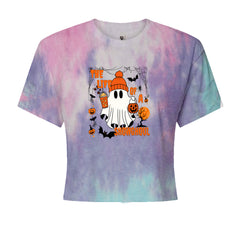 Life of a Showghoul Halloween Showgirl Vibes Cropped T-Shirt Cotton Candy