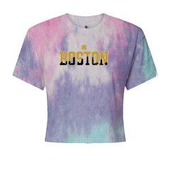 Boston City Pride Irish Cropped T-Shirt Cotton Candy