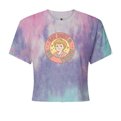 Eat Dirt And Die, Trash Golden Girls Cropped T-Shirt Cotton Candy