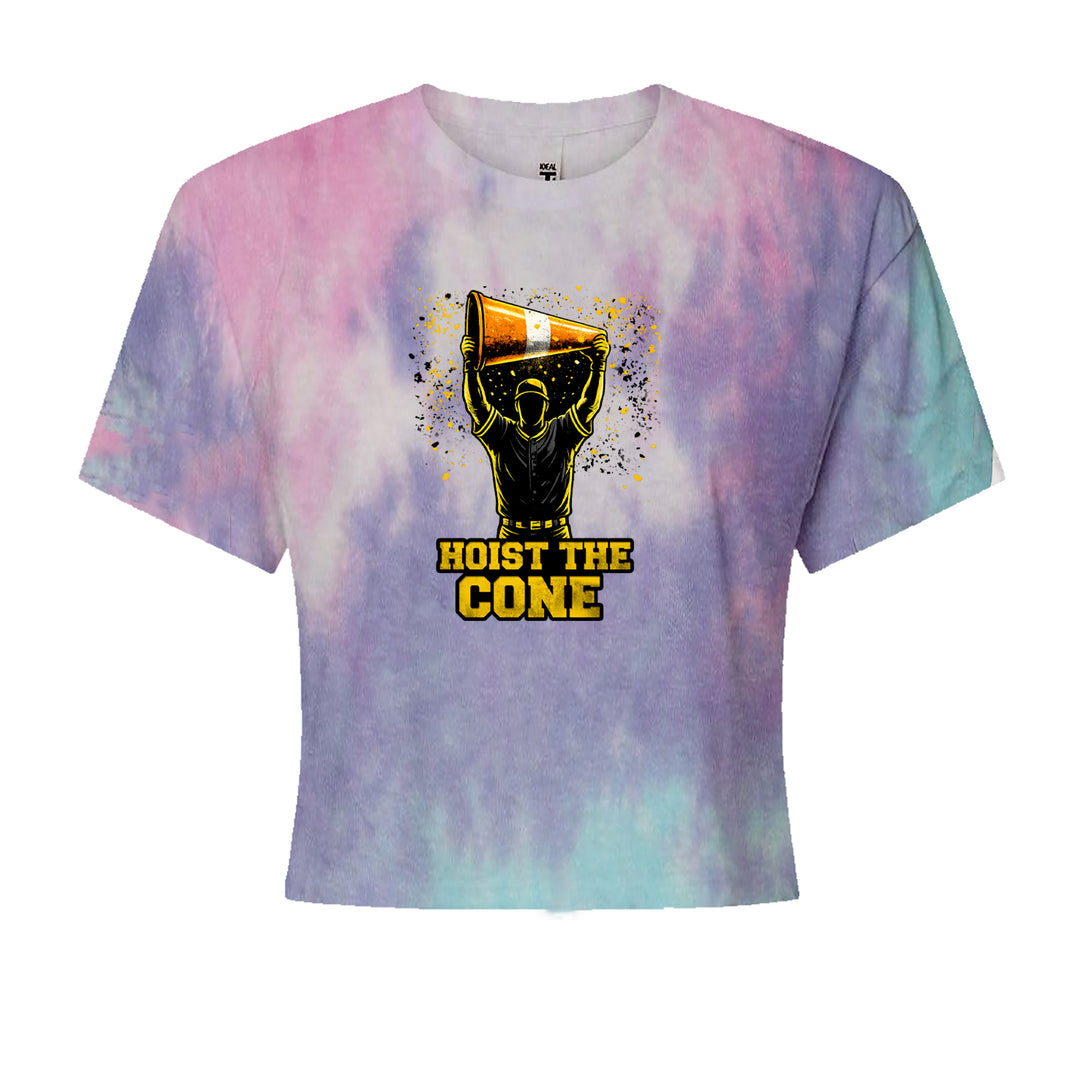 Hoist The Cone Pittsburgh Pride Cropped T-Shirt Cotton Candy