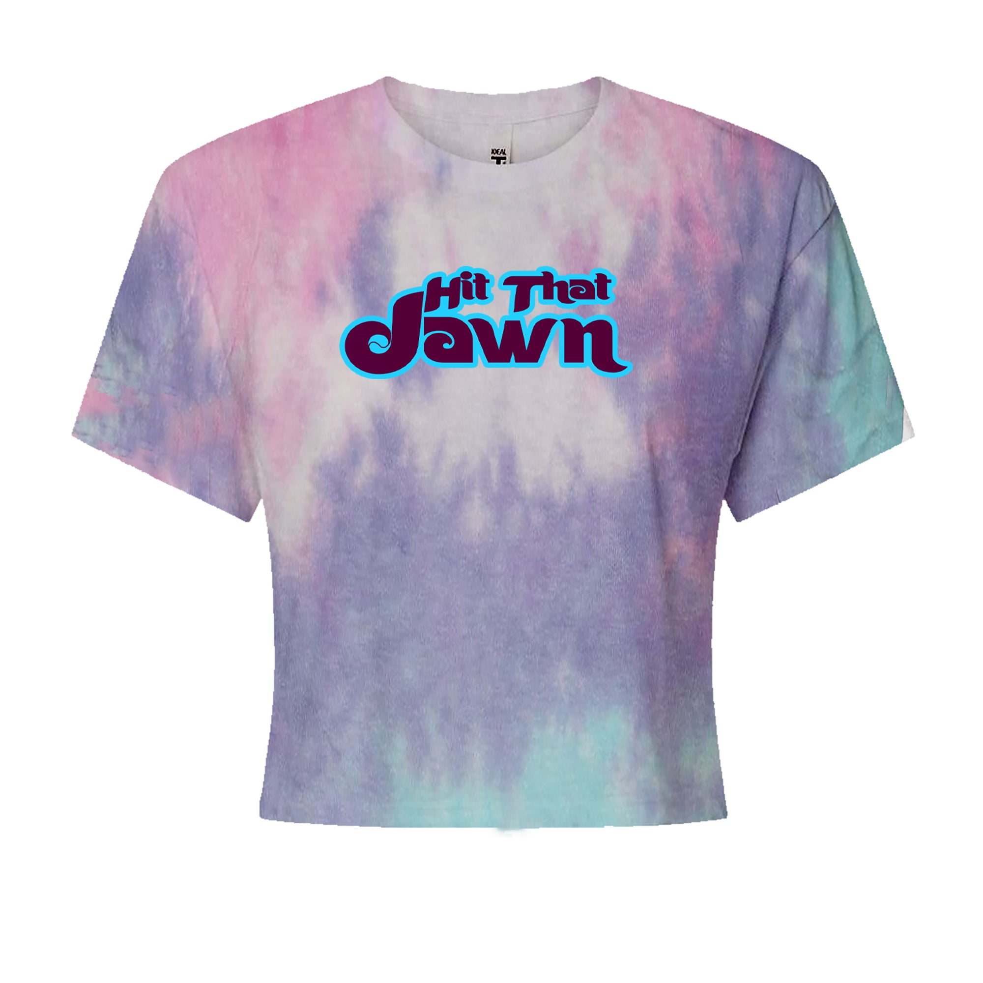 Hit That Jawn Philly Baseball Cropped T-Shirt Cotton Candy