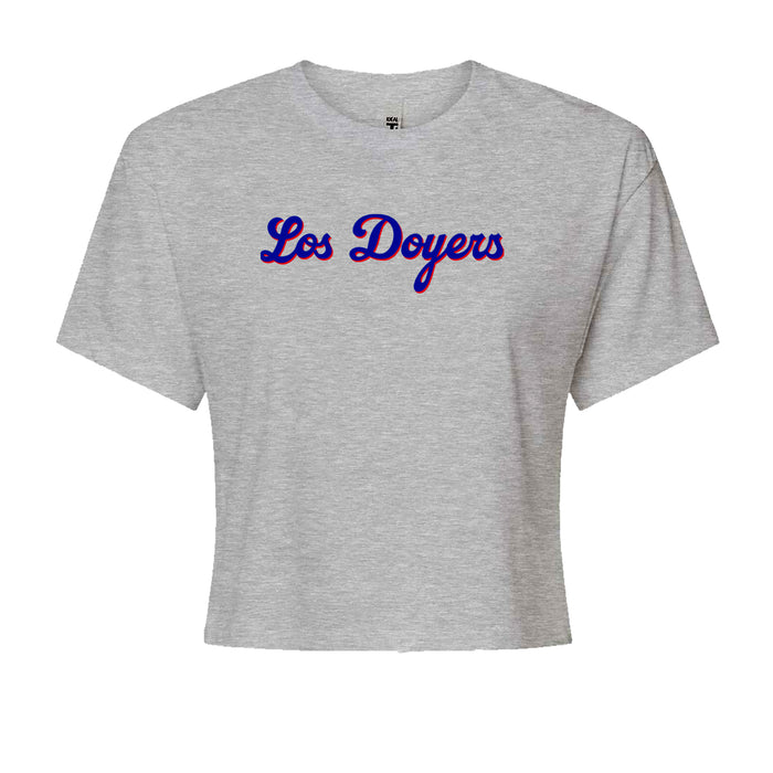 Los Doyers LA Baseball Cropped T-Shirt