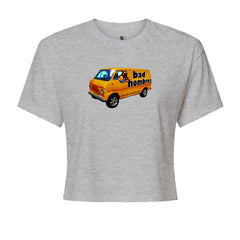 Bad Hombres Van West Chester Band Cropped T-Shirt Heather Grey