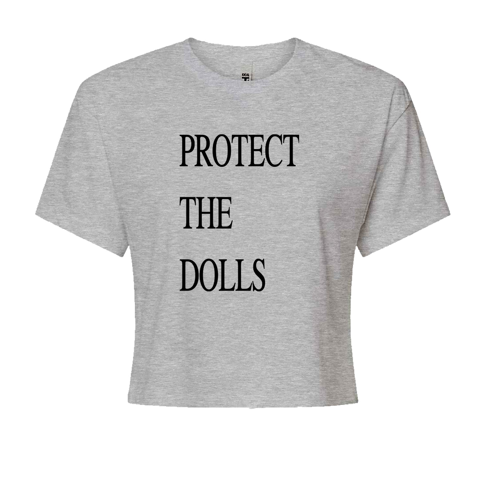 Protect The Dolls Equal Rights Cropped T-Shirt Heather Grey