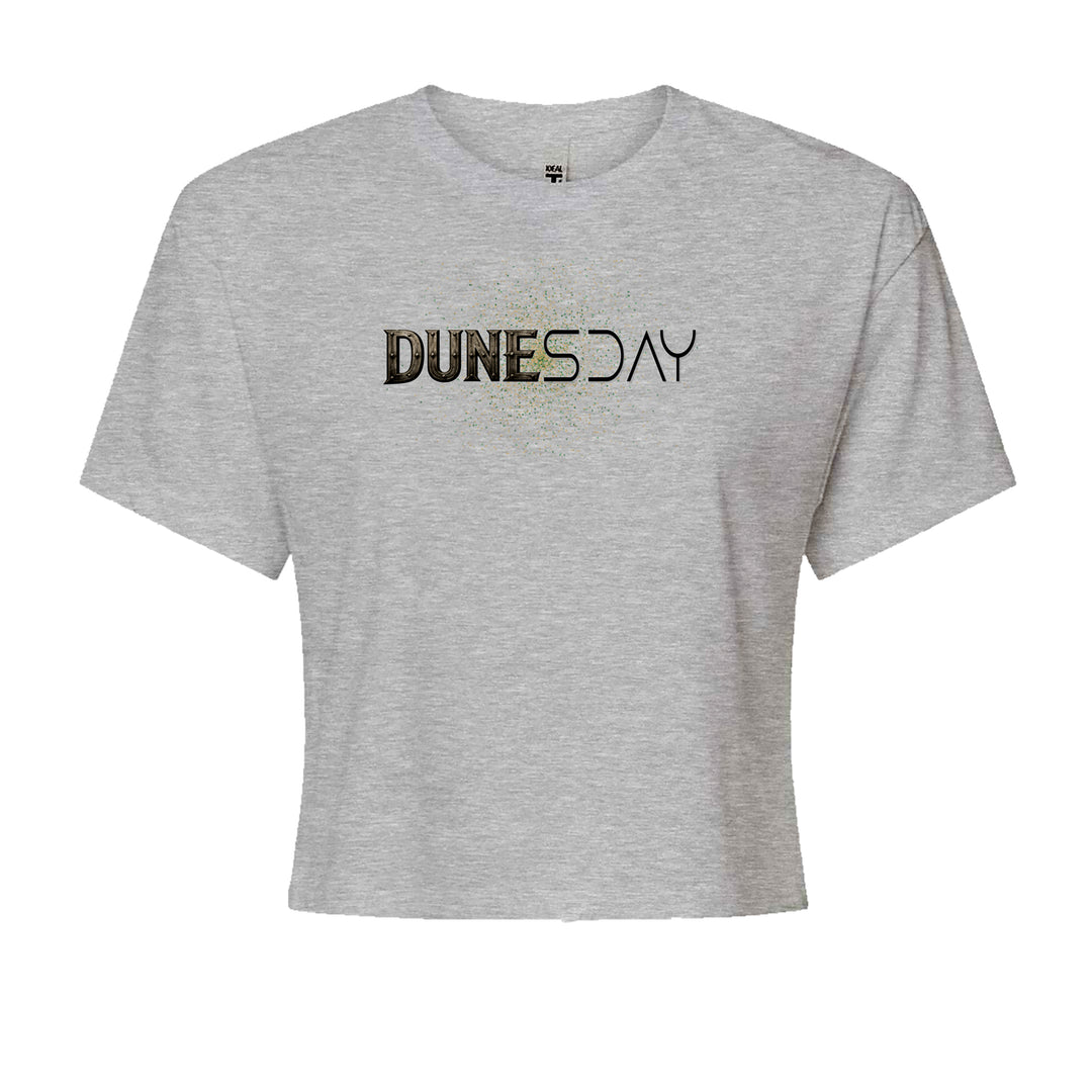 DunesDay Desert Apocolypse Cropped T-Shirt Heather Grey