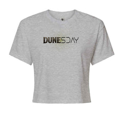 DunesDay Desert Apocolypse Cropped T-Shirt Heather Grey