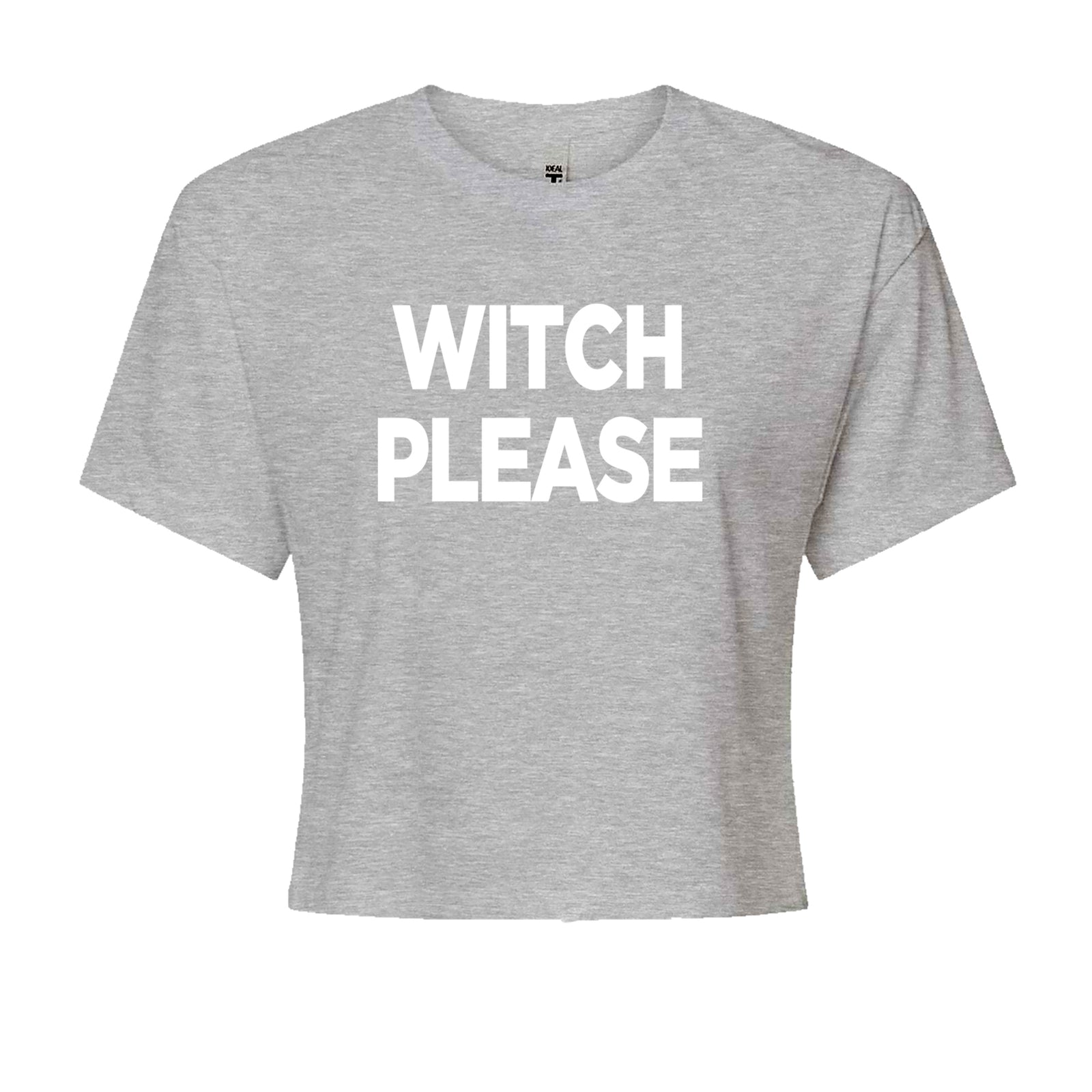 Witch Please  Cropped T-Shirt Black