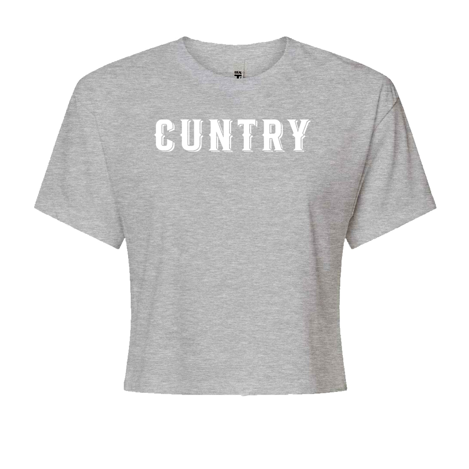 Cuntry Been Country Cowboy Cropped T-Shirt Black