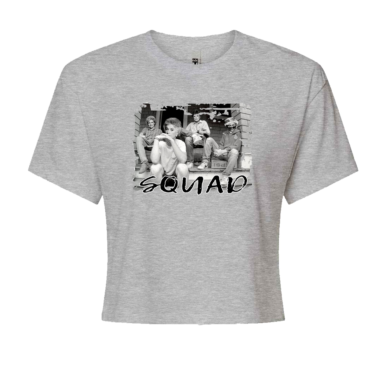 Squad Golden Girls Cropped T-Shirt Black