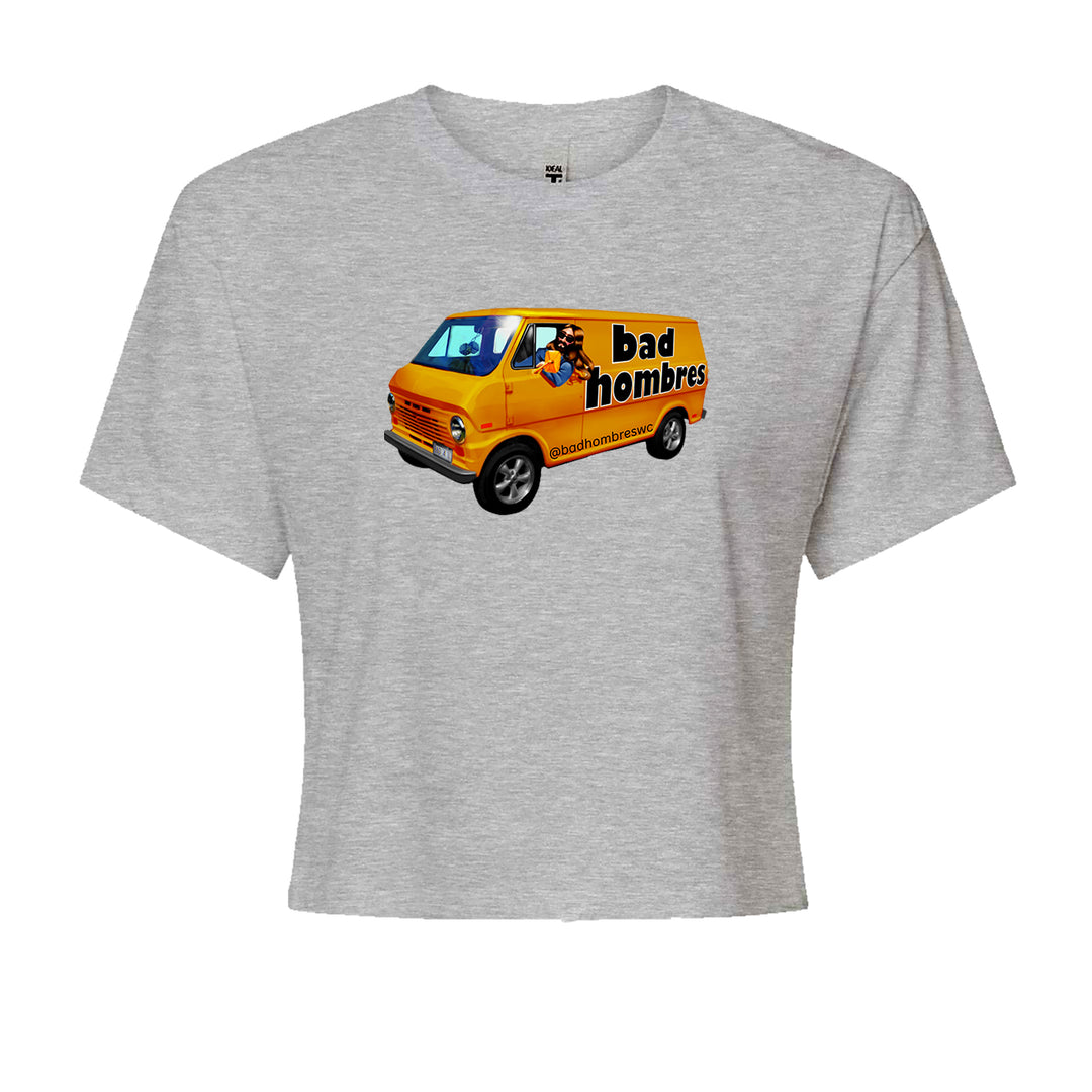 Bad Hombres Van West Chester Band Cropped T-Shirt Heather Grey