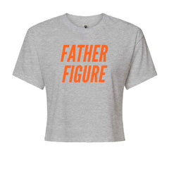 Father Figure Cropped T-Shirt Heather Grey