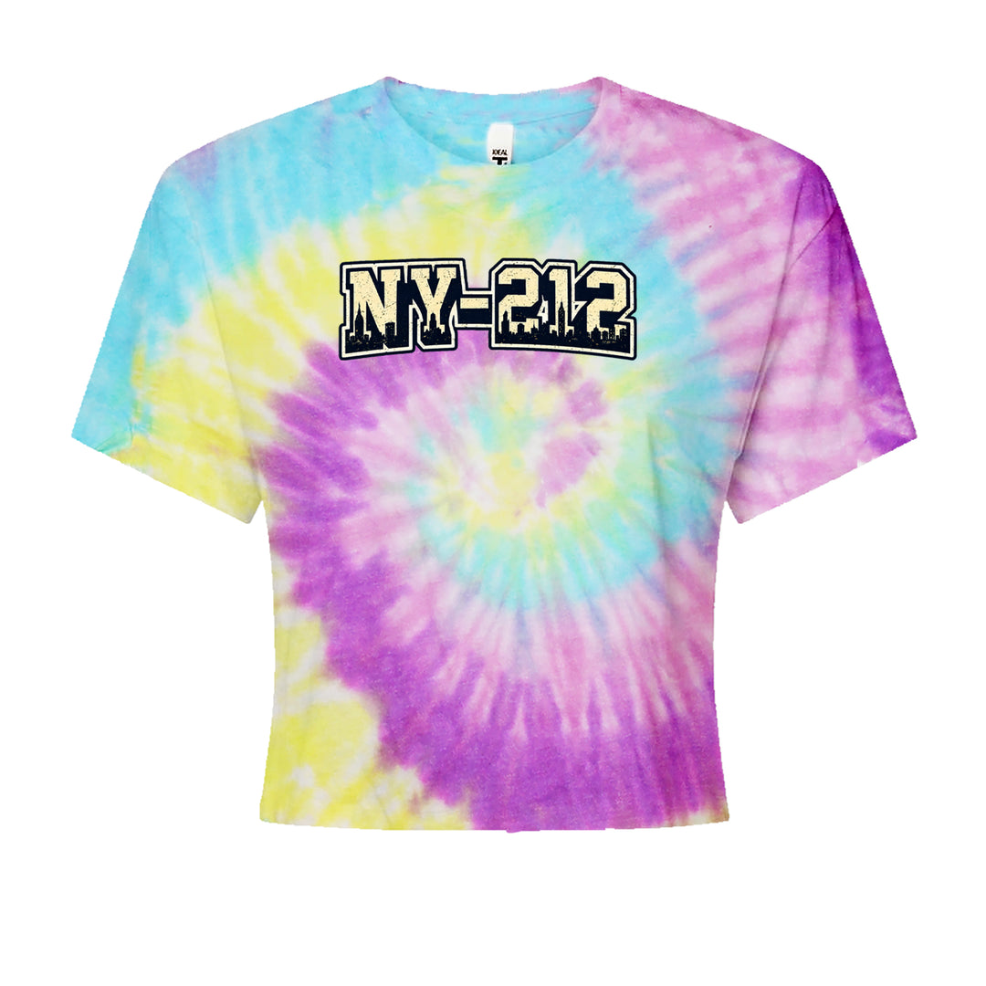 New York City 212 Area Code Skyline  Cropped T-Shirt Jelly Bean