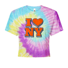 New York City Pride Heart Cropped T-Shirt Jelly Bean