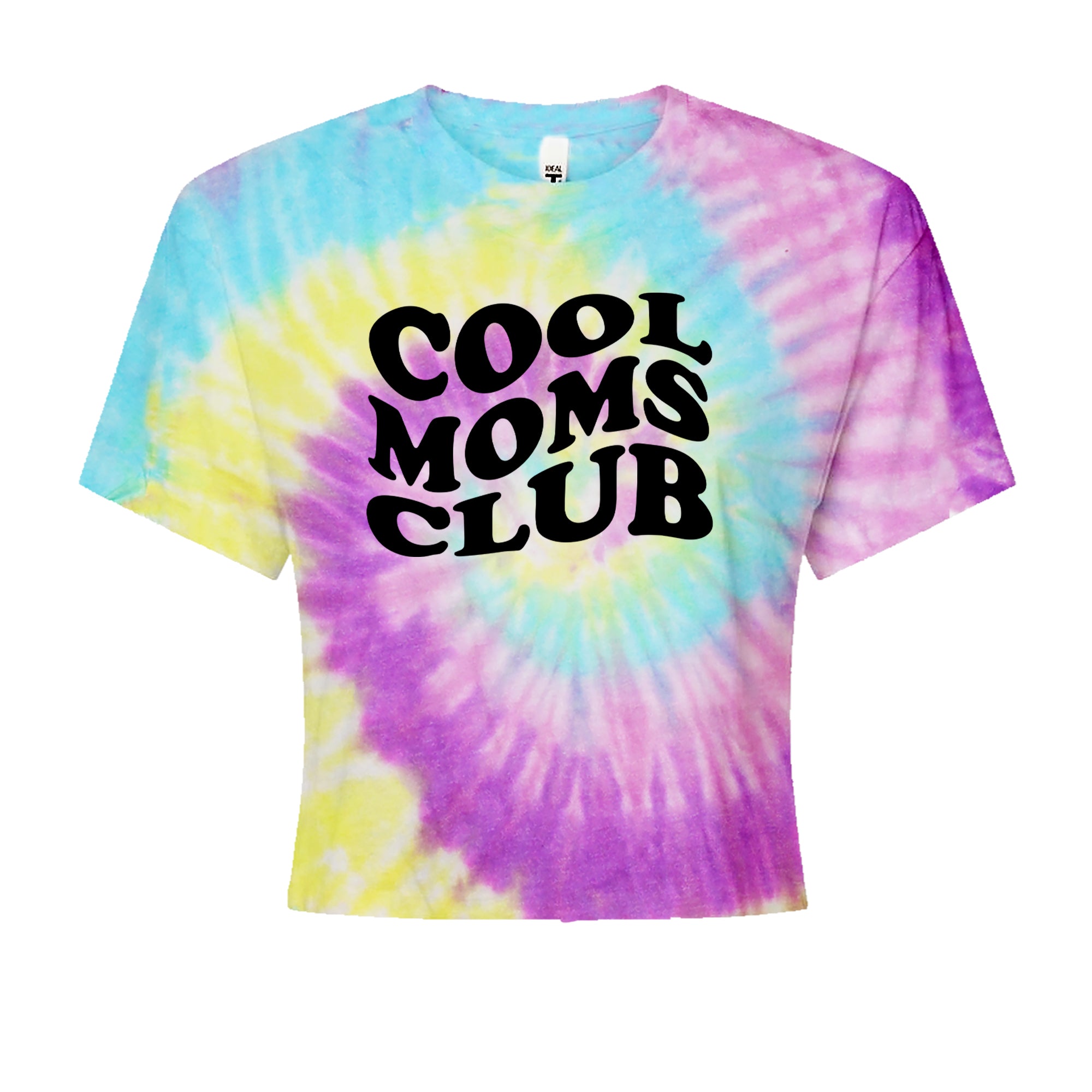 Cool Moms Club Mother Mama Cropped T-Shirt Jelly Bean