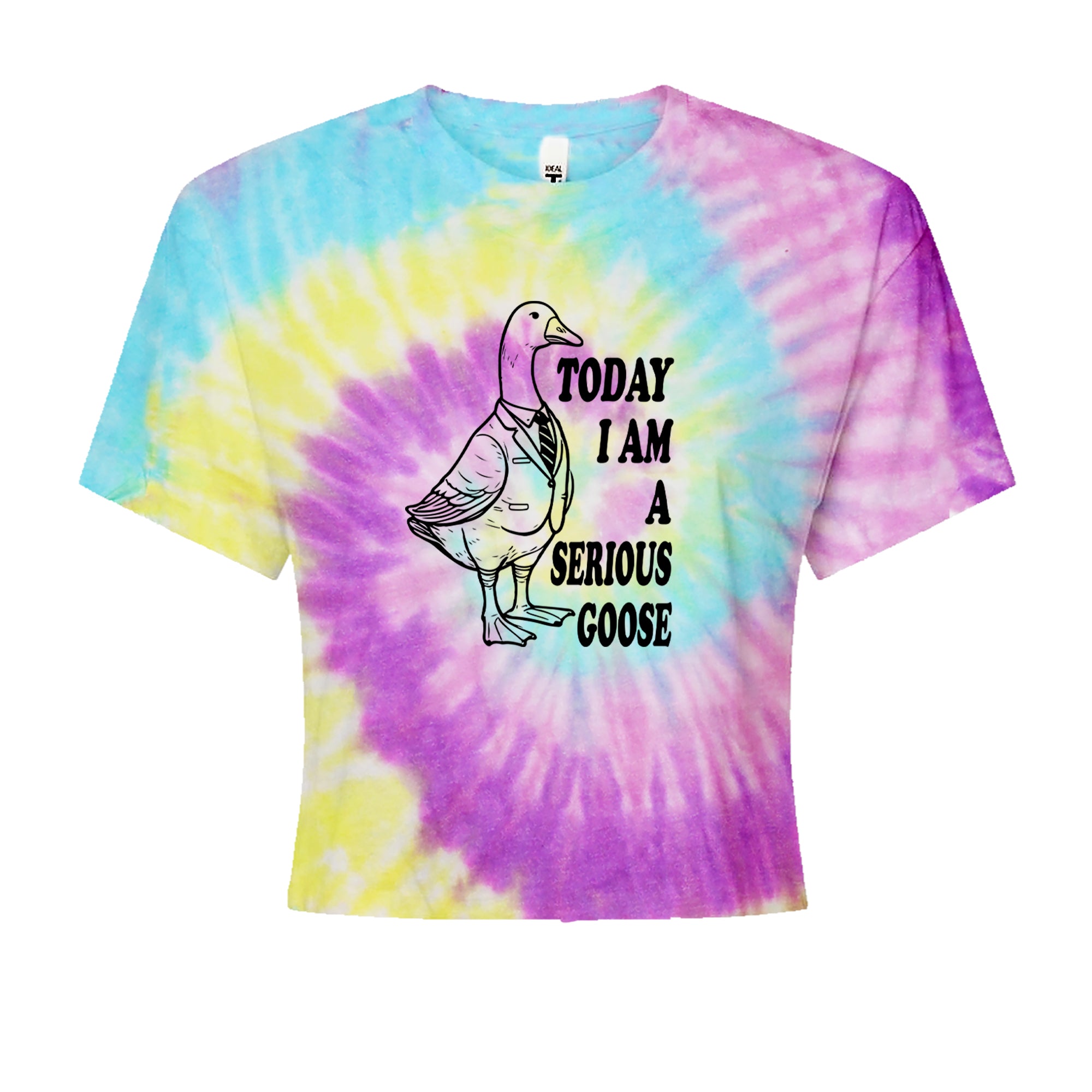 Today I Am A Serious Goose Cropped T-Shirt Jelly Bean