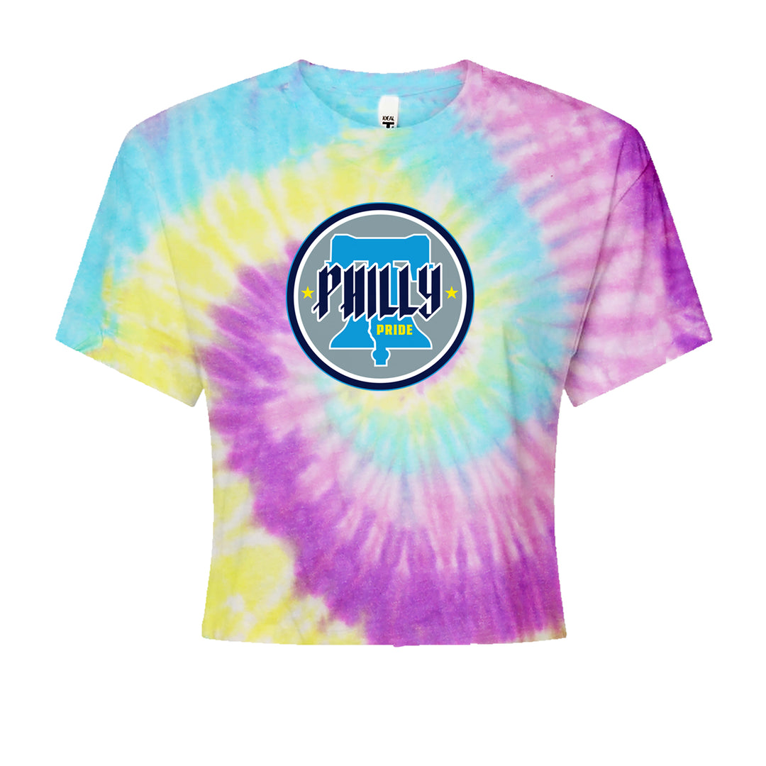Philly Pride Liberty Bell Cropped T-Shirt Jelly Bean