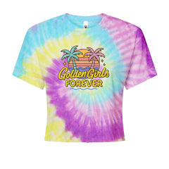 Golden Girls Forever Retro Sunset Cropped T-Shirt Jelly Bean