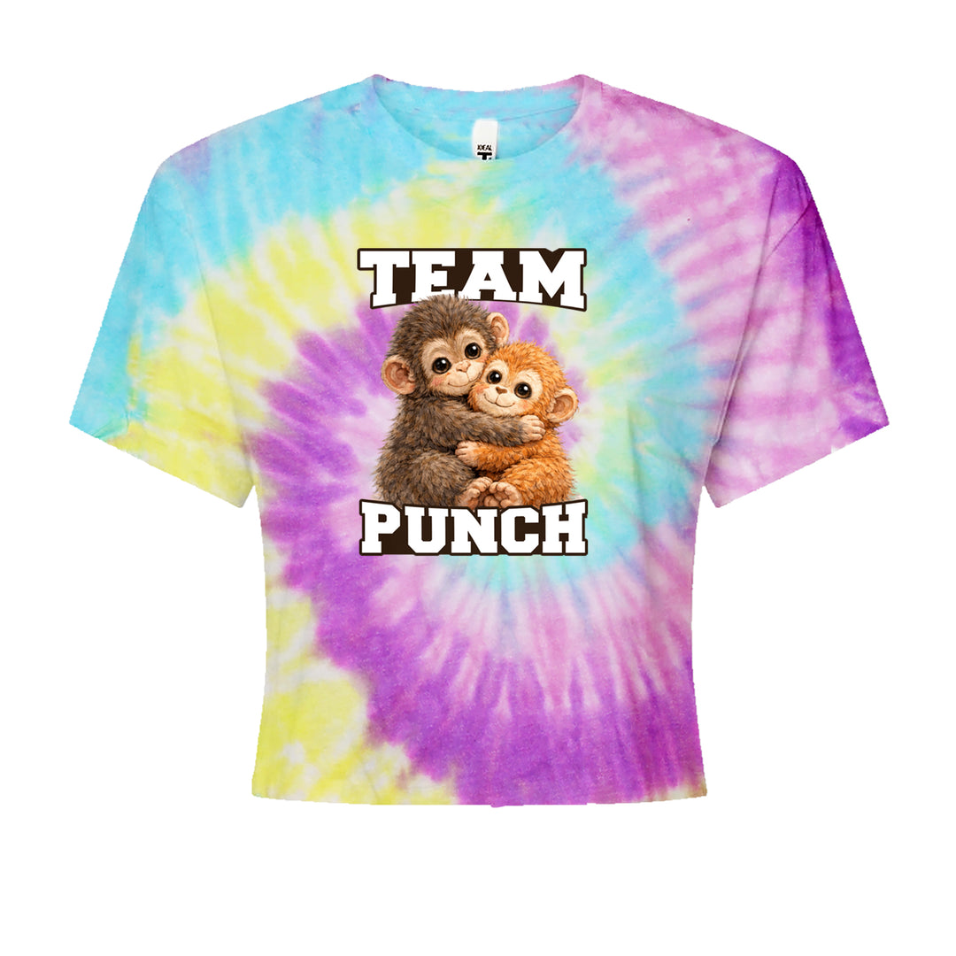Team Punch Panchi-kun Monkey Cropped T-Shirt Jelly Bean
