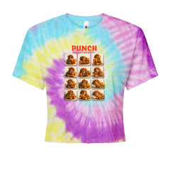 Punch Play Hard Love Harder Cropped T-Shirt Jelly Bean