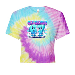 67 Six Seven Meme Kawaii Cloud Cropped T-Shirt Jelly Bean